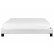 Beliani Cama com estrado Poliéster ROANNE 190x213 Cinza Claro