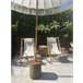 Beliani Cadeira lounge/relax ATRANI Branco/ Bege