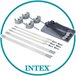 Toldo para piscina tubular com proteção UV + 50 INTEX Branco