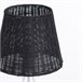 Candeeiro de mesa Yuan O91 Branco/ Preto