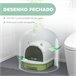 Caixa de Areia para Gatos Polipropileno PawHut Verde
