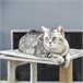 Arranhador para Gatos Aglomerado de Madeira, Pelúcia e Juta Cinza