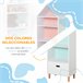 Prateleira de livro infantil P2 class MDF, pine wood HOMCOM Branco