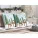 Beliani Almofada decorativa PEPPERMINT Multicor