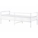 Beliani Cama com estrado Ferro BATTUT Branco