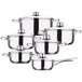 Bateria de cozinha 12 peças Multicor