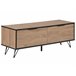 Beliani Mesa de TV HALSTON 120 Castanho