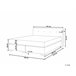 Beliani Cama continental Veludo CONSUL 191x212 Bege