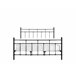 Beliani Cama com estrado Metal LYNX Preto