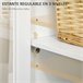 Aparador MDF, Painel de Partículas e Vidro HOMCOM 120 Branco