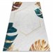 ANDRE 1150 Tapete Monstera sai cubo antiderrapante 120x170 Branco
