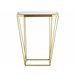 Beliani Conjunto de 2 mesas auxiliares SIERRA 45x26 Dourado