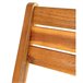Conjunto de mesa e cadeiras dobráveis ​​de madeira para jardim Natural