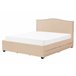 Beliani Cama com armazenamento Poliéster MONTPELLIER 167x213 Bege