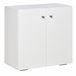 Aparador de Sala de Estar Melamina de Madeira HOMCOM 70 Branco