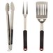 Conjunto de 3 acessórios para churrasco Aktive Preto