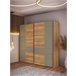 Roupeiro SERIE LYON portas deslizantes 220x210cm carvalho Carvalho