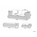 Beliani Conjunto lounge Ratan sintético BELLUNO Branco