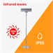 Sined INFRARED STUFA TERRA 2000 Piso Aquecedor Reflector 2000W, Grey Cinza