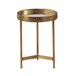 Mesa Lateral de Metal Dourado