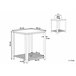 Beliani Mesa de jantar AVIS 45x45 Castanho