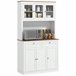 Armário de Cozinha MDF e Melamina de Madeira HOMCOM Branco