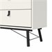 Aparador RY duplo 6 gavetas branco mate Branco