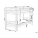 Beliani Beliche Pinho REGAT 97x208 Castanho