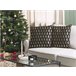 Beliani Almofada decorativa LEROY Preto