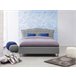 Beliani Cama com armazenamento Poliéster METZ 192x215 Cinza Claro