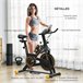 Bicicleta Estática Aço, PVC, ABS HOMCOM Laranja