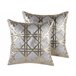 Beliani Almofada decorativa CASSIA 45x45 Cinza