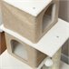 Arranhador para Gatos Aglomerado de Madeira, Pelúcia e Sisal Castanho