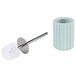 Beliani Conjunto de accesorios de baño GORBEA Azul Claro
