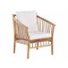 Beliani Conjunto lounge Madeira de bambu MAGGIORE Castanho