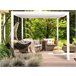 Beliani Pérgola de jardim FORNOLI 310x310 Branco
