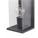 Beliani Iluminação de parede para exterior WAKAL Preto