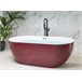 Beliani Bañera independiente CARRERA 80x170 Vermelho
