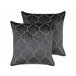 Beliani Almofada decorativa ALYSSUM 45x45 Cinza