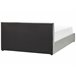 Beliani Cama com armazenamento Veludo BOUSSE 171x219 Bege