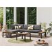Beliani Conjunto lounge PIENZA Preto