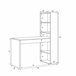 Mesa com efeito de madeira 120x50 Branco/cinza