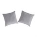 2 Frondas para almofada 100% algodão percal PURE 80x80 Cinza Claro