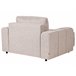Beliani Chaise longue Poliéster INNVIK Castanho Claro