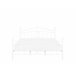 Beliani Cama com estrado Metal ANTLIA 188x209 Branco