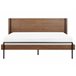 Beliani Cama com estrado MDF LIBERMONT 204x208 Castanho