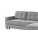 Chaise longue CIAN reversível 3 lugares cinza Cinza