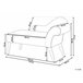 Beliani Chaise longue versão à direita Veludo BIARRITZ Verde Escuro