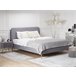 Beliani Cama com estrado Veludo FLAYAT 173x215 Amarelo