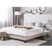 Beliani Cama com estrado Poliéster ROANNE 149x211 Bege